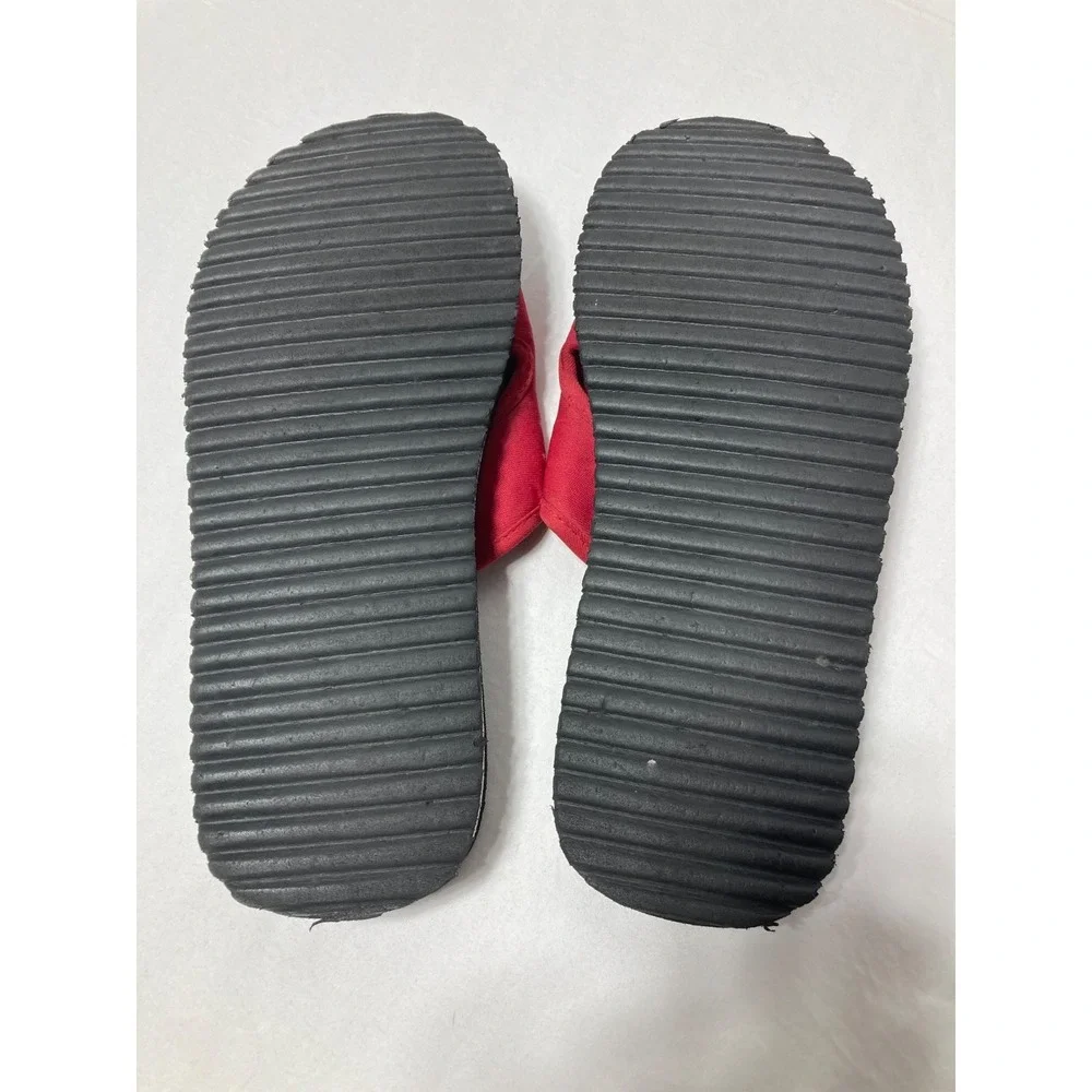 Polo Ralph Lauren Men's Slides Sandals Red‎ & Black w/ Blue Pony Size 9